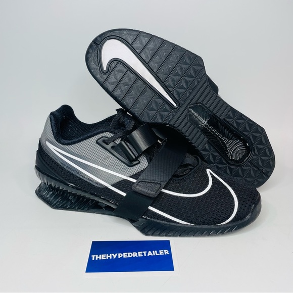 Nike Romaleos 4 Black CD3463 010 Weightlifting Lifting Gym Training Mens Size 10 - Picture 1 of 5